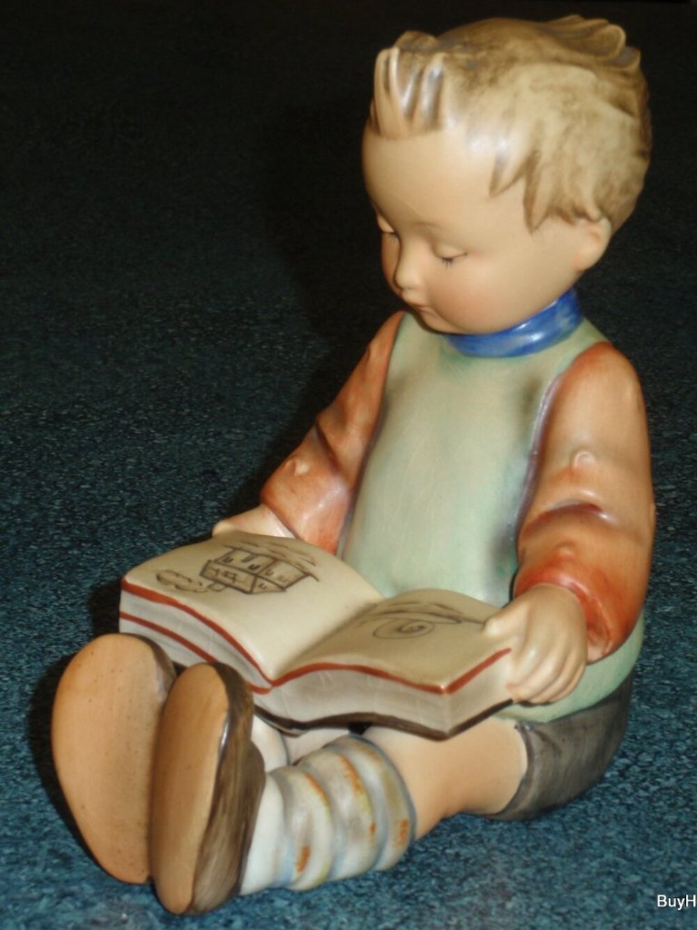 1950s Boy Bookworm Goebel Hummel Bookend Figurine #14/A TMK2 FULL BEE Rare Gift!